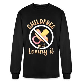 Childfree And Loving It Childfree By Choice - Men's Long Sleeve T-Shirt - black - Front
