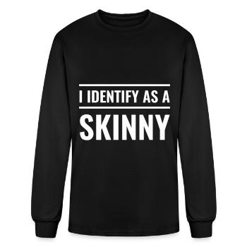 Fat Jokes Overweight Body Obesity Awareness Weight - Men's Long Sleeve T-Shirt - black - Front