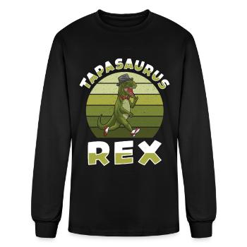 Tapasaurus Rex Dinosaur T-rex Tyrannosaurus rex - Men's Long Sleeve T-Shirt - black - Front