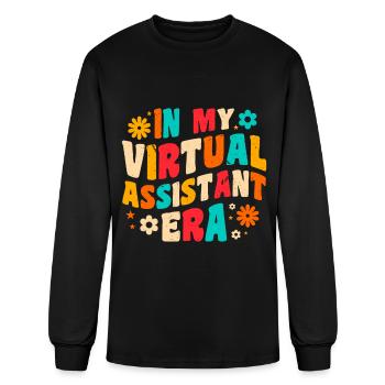 Freelance Emploi Profession Indépendant Virtuel - T-shirt à manches longues Homme - noir - Devant