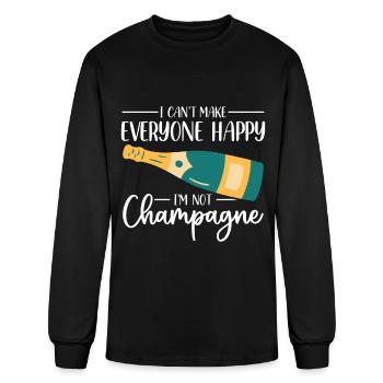 Sparkling Champagne Design for a Champagne Drinker - Men's Long Sleeve T-Shirt - black - Front