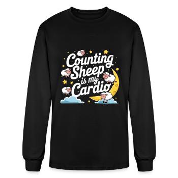 Tired Sleep Design Sleeping - Men's Long Sleeve T-Shirt - black - Front