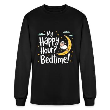 Tired Sleep Design Sleeping - Men's Long Sleeve T-Shirt - black - Front
