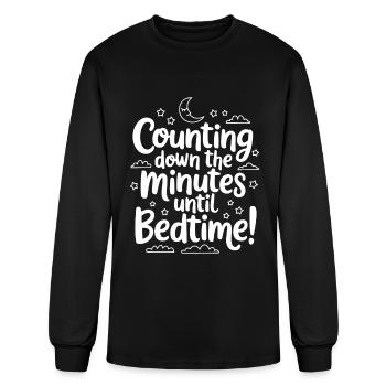 Tired Sleep Design Sleeping - Men's Long Sleeve T-Shirt - black - Front