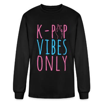 K-Pop Fan Gift Korean Pop Music - Men's Long Sleeve T-Shirt - black - Front
