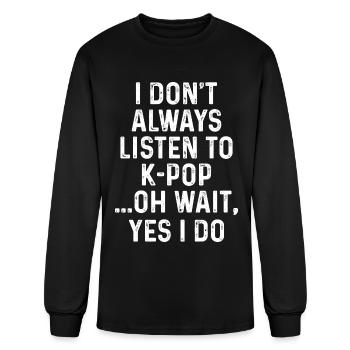 K-Pop Fan Gift Korean Pop Music - Men's Long Sleeve T-Shirt - black - Front