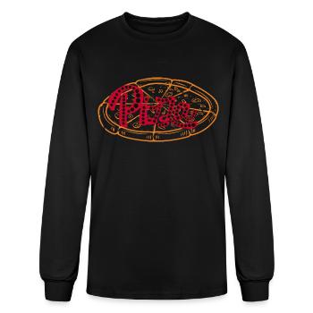 Eli Golden 13 The Musical Pizza T-Shirt - Men's Long Sleeve T-Shirt - black - Front