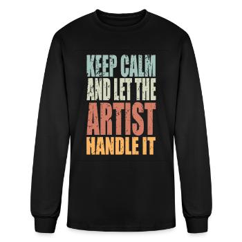 Keep Calm Artist Spruch Artist Gift - Men's Long Sleeve T-Shirt - black - Front