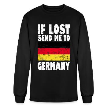 Germany Flag Saying - Men's Long Sleeve T-Shirt - black - Front