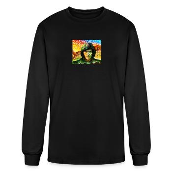 Neil Young Neil Young Rock Music Band CD - Men's Long Sleeve T-Shirt - black - Front