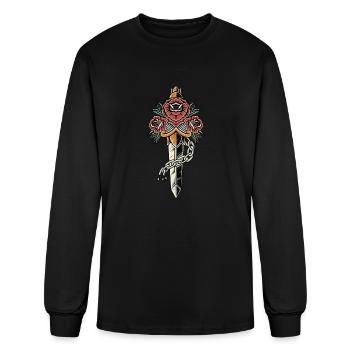 Sword - Men's Long Sleeve T-Shirt - black - Front