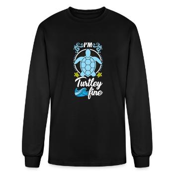 Turtle Turtle Slow - Men's Long Sleeve T-Shirt - black - Front
