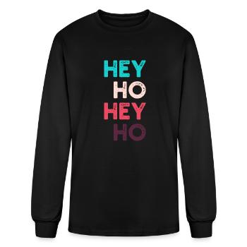 Hey Ho - Men's Long Sleeve T-Shirt - black - Front