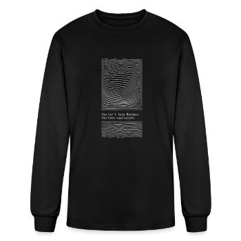Hate Capitalism Funny Anarchist Anti Capitalist - Men's Long Sleeve T-Shirt - black - Front