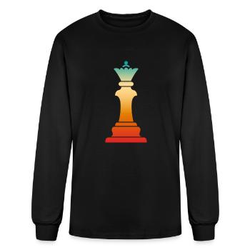 Queen Chess Piece - Men's Long Sleeve T-Shirt - black - Front