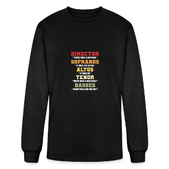 Director Sopranos Altos Maestro Gift - Men's Long Sleeve T-Shirt - black - Front