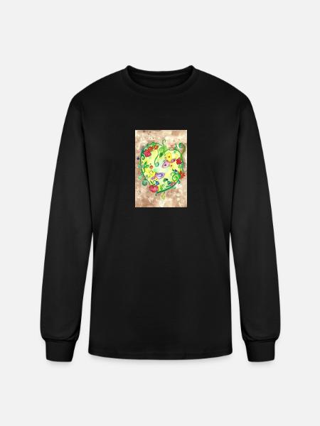 Summer Heart - Men's Long Sleeve T-Shirt - black
