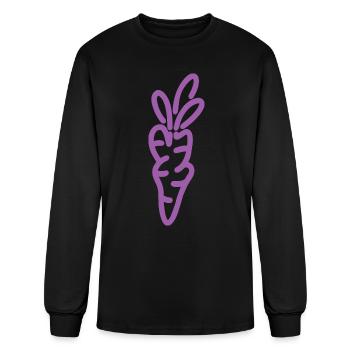 Carrot - Men's Long Sleeve T-Shirt - black - Front