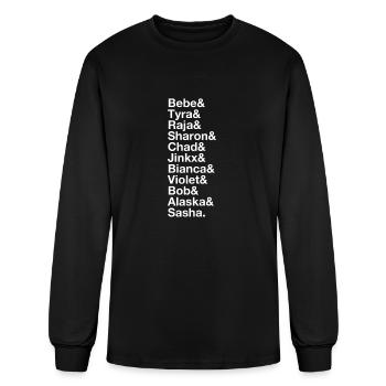 course de dragsters - T-shirt à manches longues Homme - noir - Devant