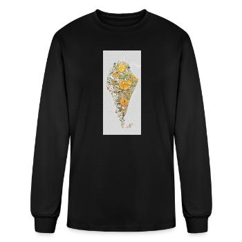Héritage d’or - T-shirt à manches longues Homme - noir - Devant