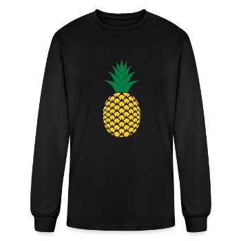 Pineapple - Men's Long Sleeve T-Shirt - black - Front