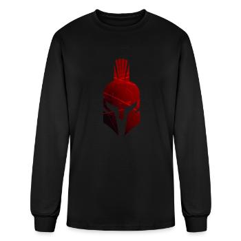Spartan helmet - Men's Long Sleeve T-Shirt - black - Front
