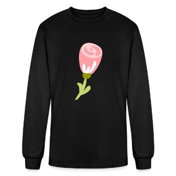flora 26 - Men's Long Sleeve T-Shirt - black - Front
