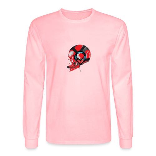red head gaming logo no background transparent - Men's Long Sleeve T-Shirt
