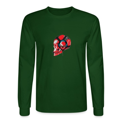 red head gaming logo no background transparent - Men's Long Sleeve T-Shirt