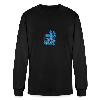 Be the best - Men's Long Sleeve T-Shirt - black - Front