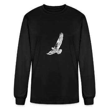 Bird Portrait For Bird Watchers - Men's Long Sleeve T-Shirt - black - Front