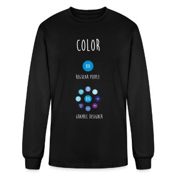 Graphic Designer - Men's Long Sleeve T-Shirt - black - Front