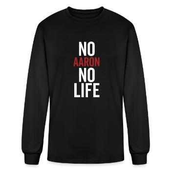 No Aaron No Life - Men's Long Sleeve T-Shirt - black - Front