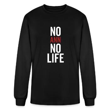 No Ann No Life - Men's Long Sleeve T-Shirt - black - Front