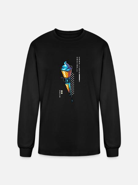 Ice Cream - Men's Long Sleeve T-Shirt - black