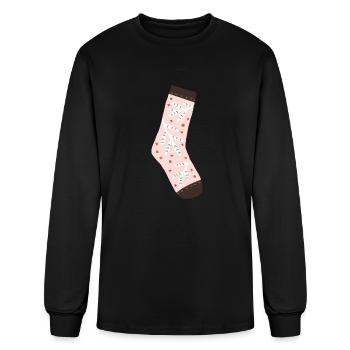 socks - new year 2024 - Men's Long Sleeve T-Shirt - black - Front