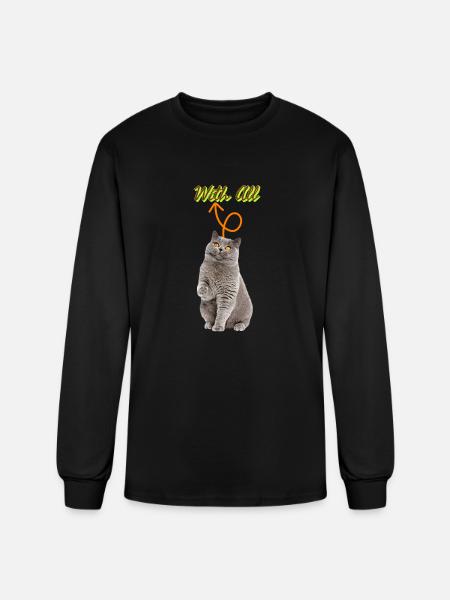 Con toda - Men's Long Sleeve T-Shirt - black