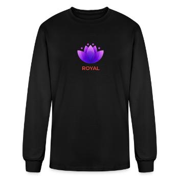ROYAL 22 - Men's Long Sleeve T-Shirt - black - Front