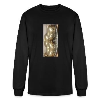 positivity with "by Love customized all - Men's Long Sleeve T-Shirt - black - Front