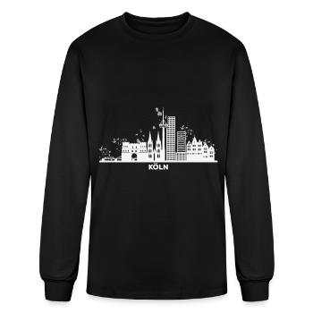 Cologne skyline cityscape cologne - Men's Long Sleeve T-Shirt - black - Front