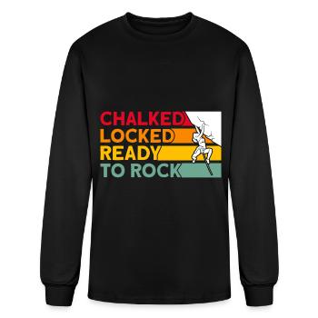 Climbing Rock Climbing Mountain Climb Gift - Men's Long Sleeve T-Shirt - black - Front
