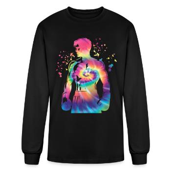 Boxing Fighter Kids Boxing Match Boxer - Men's Long Sleeve T-Shirt - black - Front