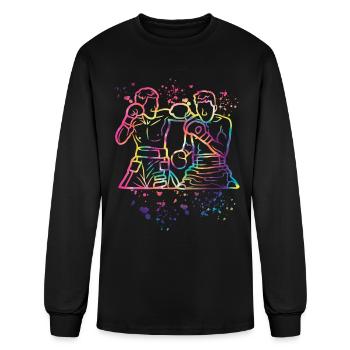 Boxing Fighter Kids Boxing Match Boxer - Men's Long Sleeve T-Shirt - black - Front