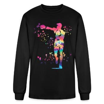 Boxing Fighter Kids Boxing Match Boxer - Men's Long Sleeve T-Shirt - black - Front