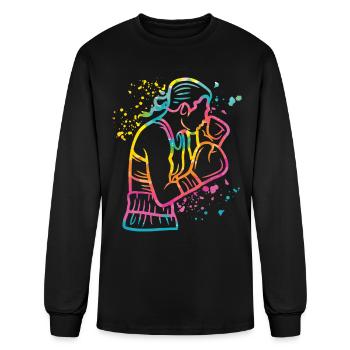 Boxing Fighter Kids Boxing Match Boxer - Men's Long Sleeve T-Shirt - black - Front