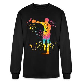 Boxing Fighter Kids Boxing Match Boxer - Men's Long Sleeve T-Shirt - black - Front
