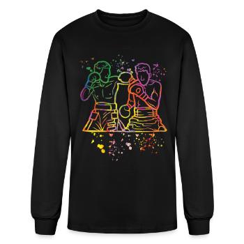 Boxing Fighter Kids Boxing Match Boxer - Men's Long Sleeve T-Shirt - black - Front