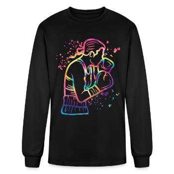 Boxing Fighter Kids Boxing Match Boxer - Men's Long Sleeve T-Shirt - black - Front