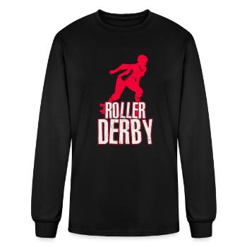 Roller Derby Riding Gift - Men's Long Sleeve T-Shirt - black - Front