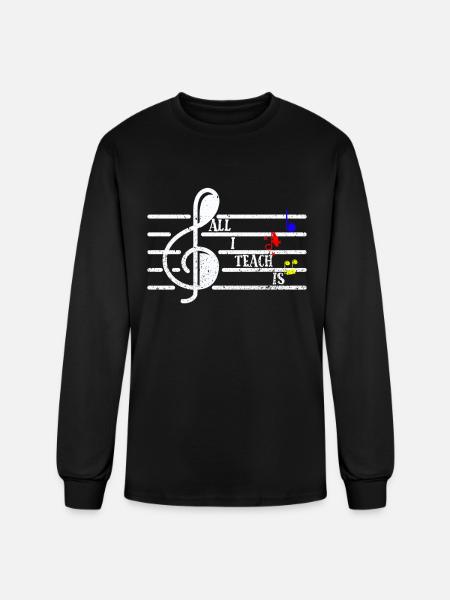 Music Teacher - Men's Long Sleeve T-Shirt - black